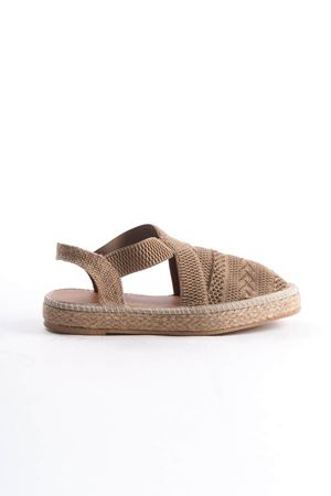 Kadın Yazlık Espadril Sandalet Ayakkabı - Vizon