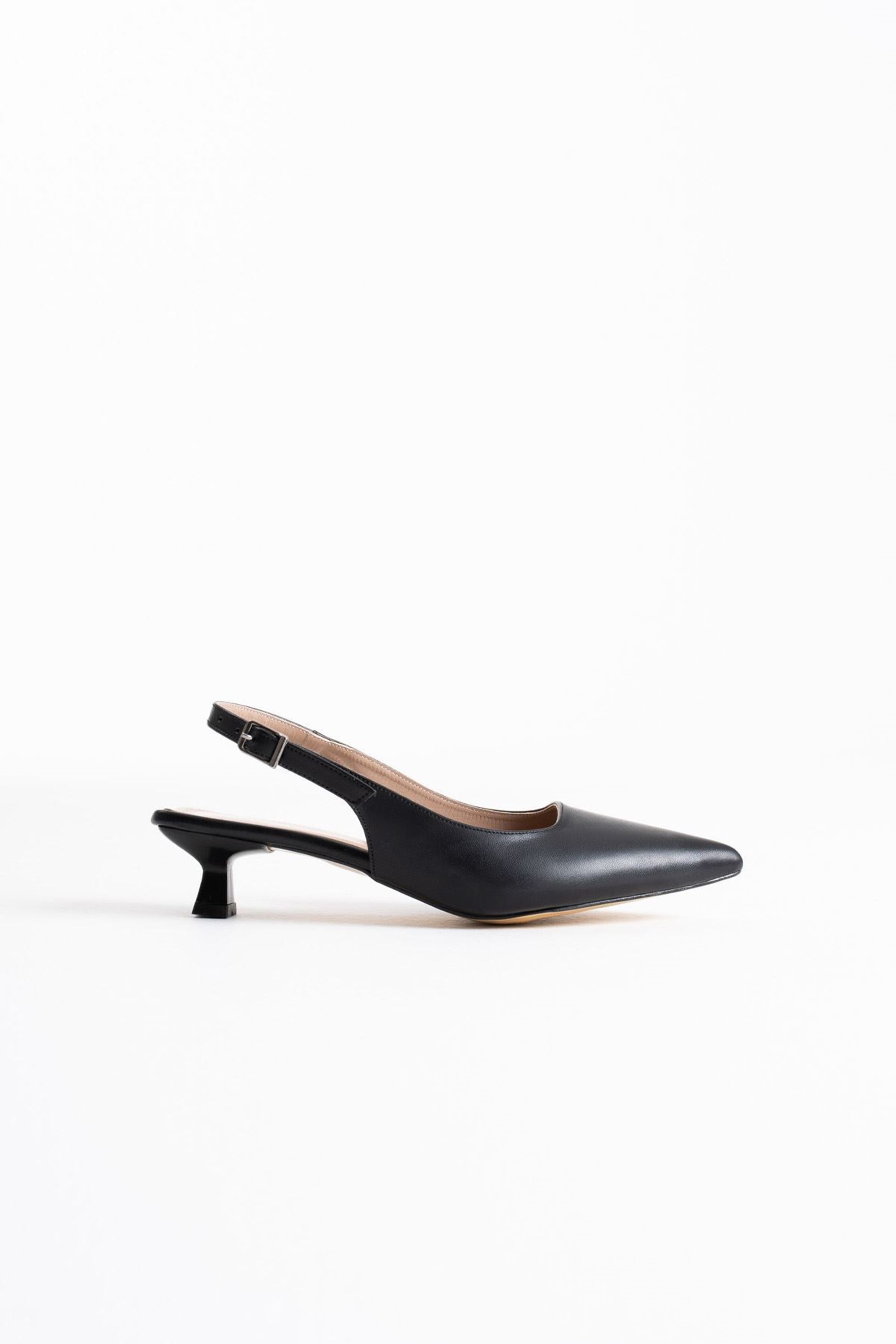 Avenel Kadın Klasik Düşük Topuklu Ayakkabı - Siyah