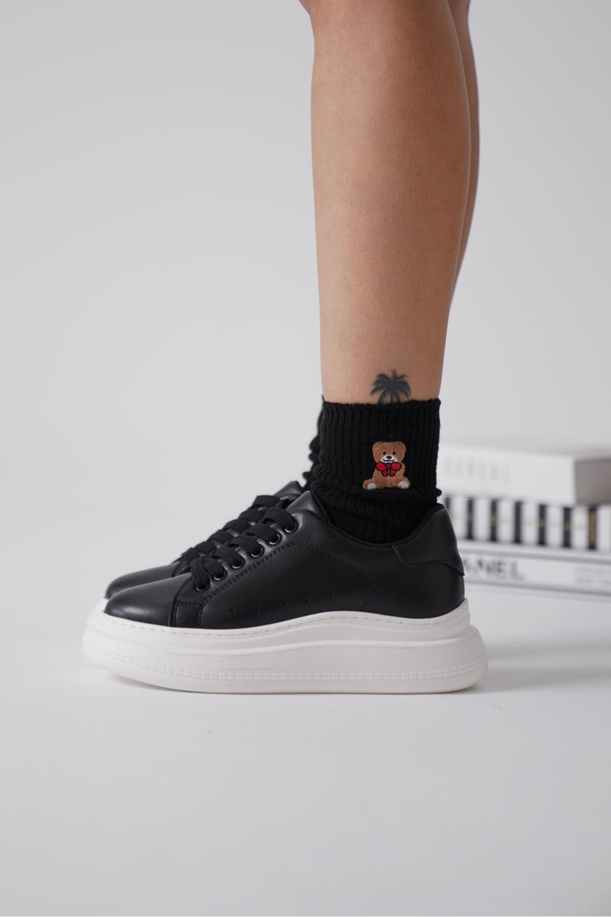 Raveo Kadın Spor Ayakkabı Sneaker - Siyah