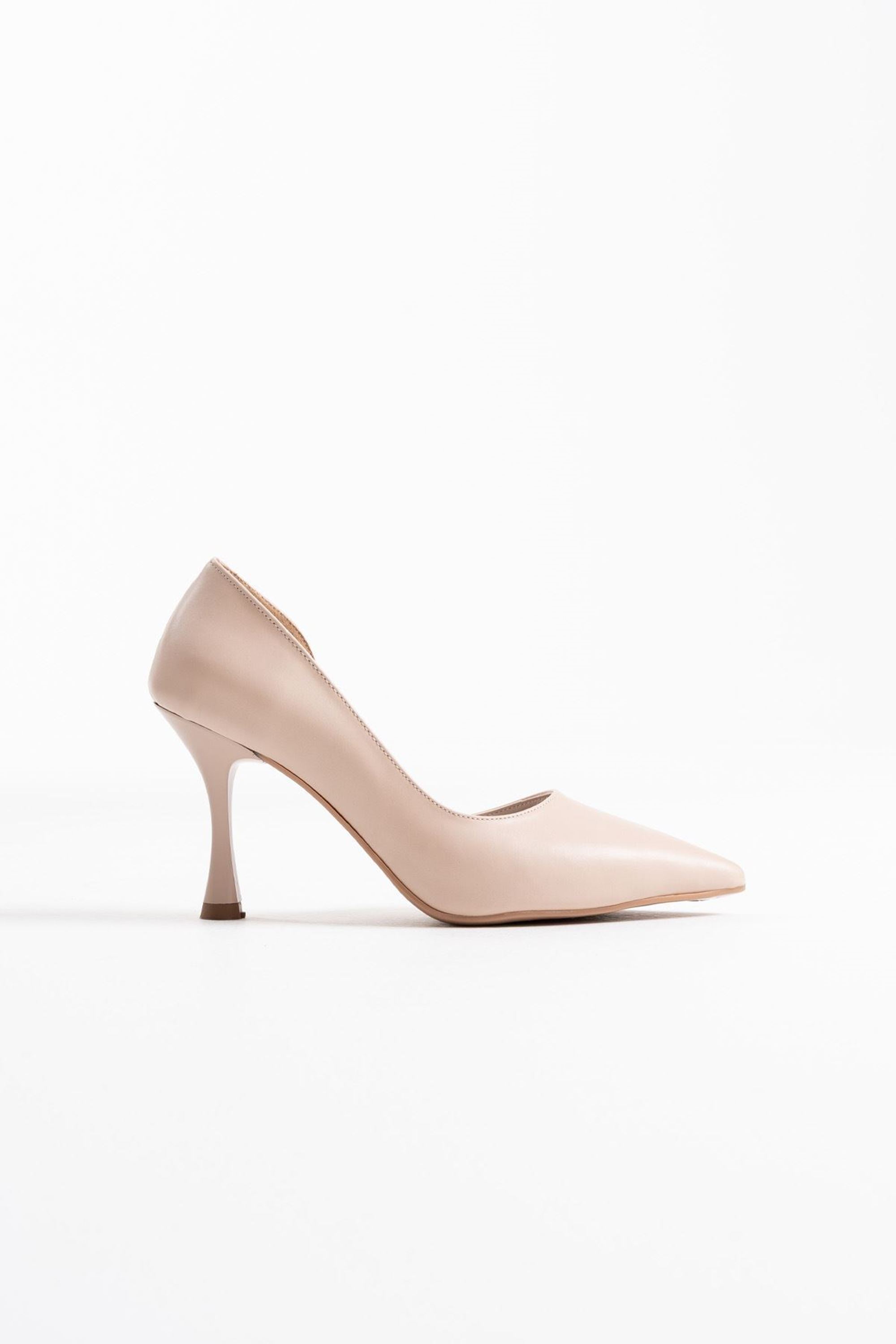 Mireya Kadın İnce Topuklu Klasik Stiletto Topuklu Ayakkabı - Bej