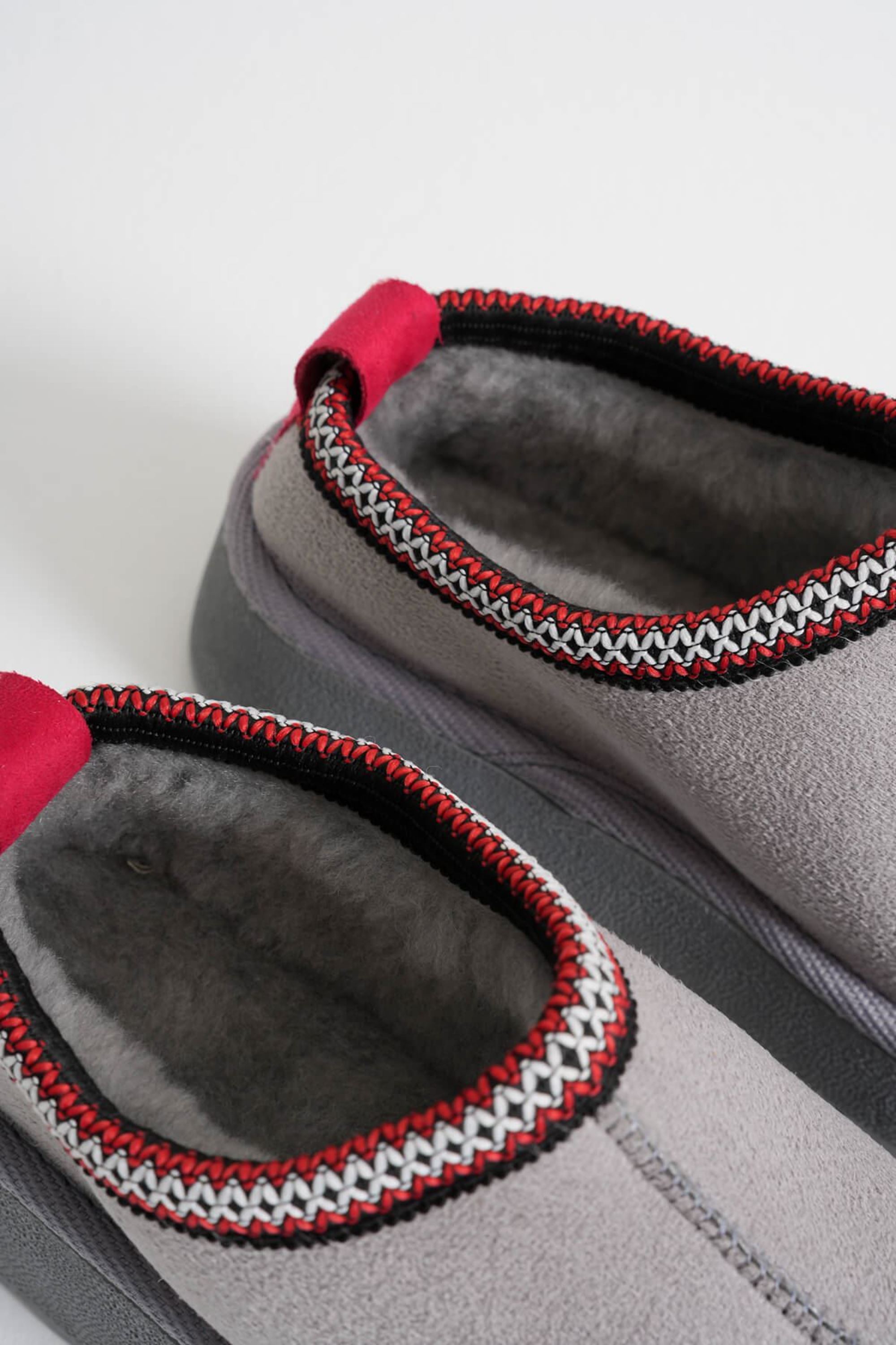 Myrella Kadın Su Geçirmez Süet Kışlık Kürklü Terlik - Gri