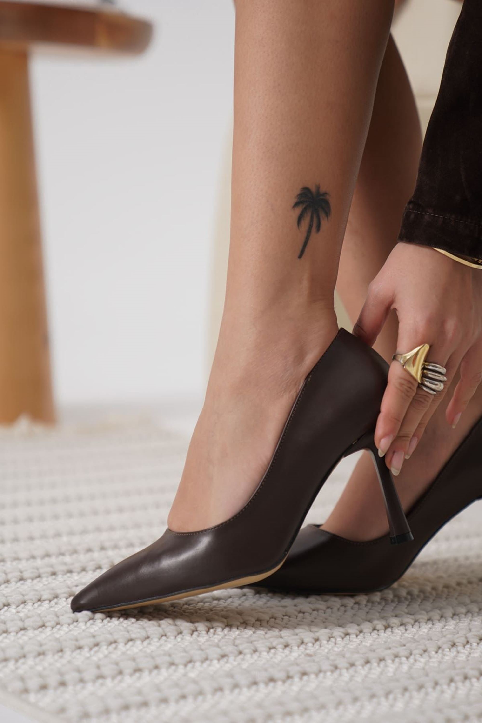 Zelena Kadın Acı Kahve Stiletto