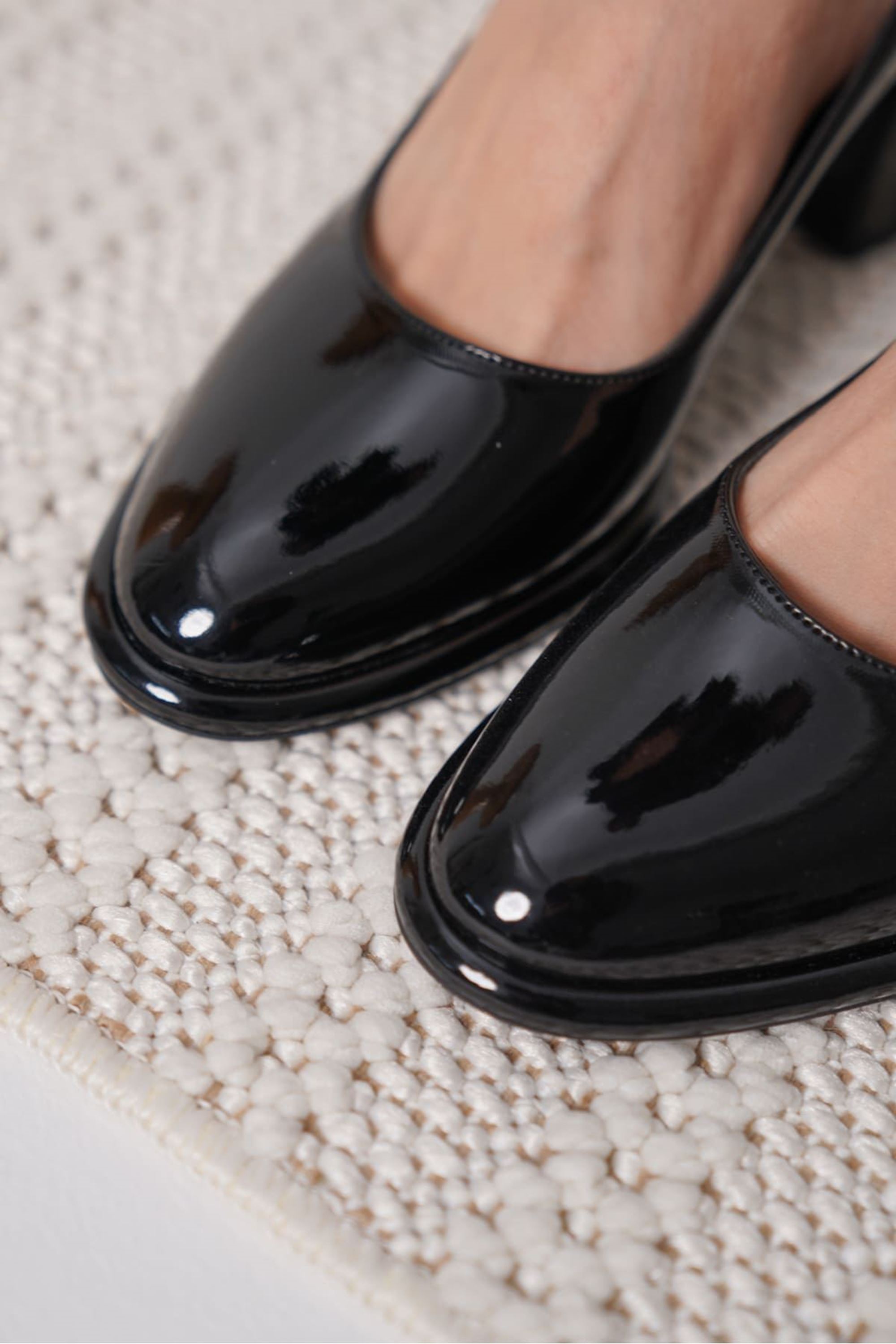 Candie Siyah Rugan Kadın Stiletto