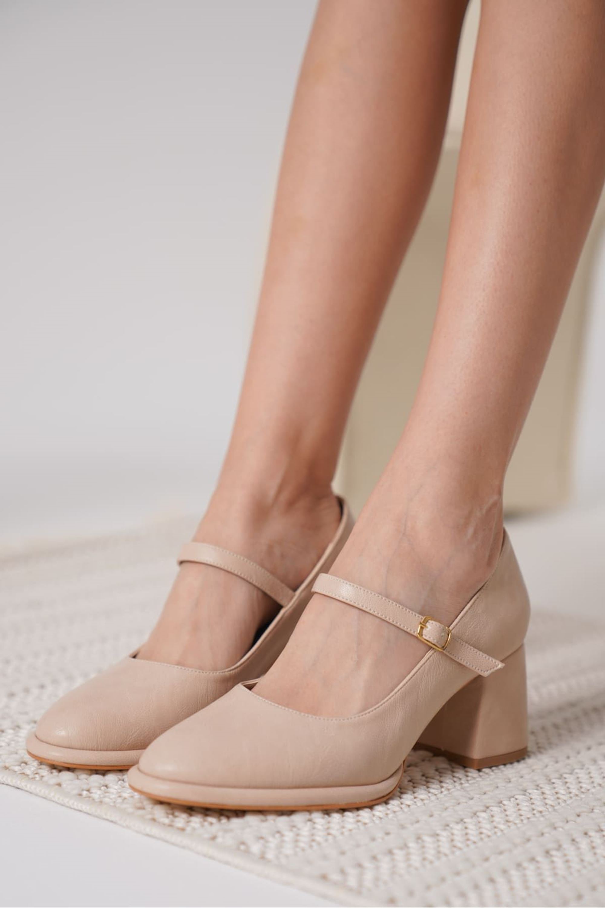 Slay Nude Cilt Kadın Topuklu Ayakkabı