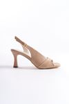 Kadın Marlow Topuklu Sandalet - Nude